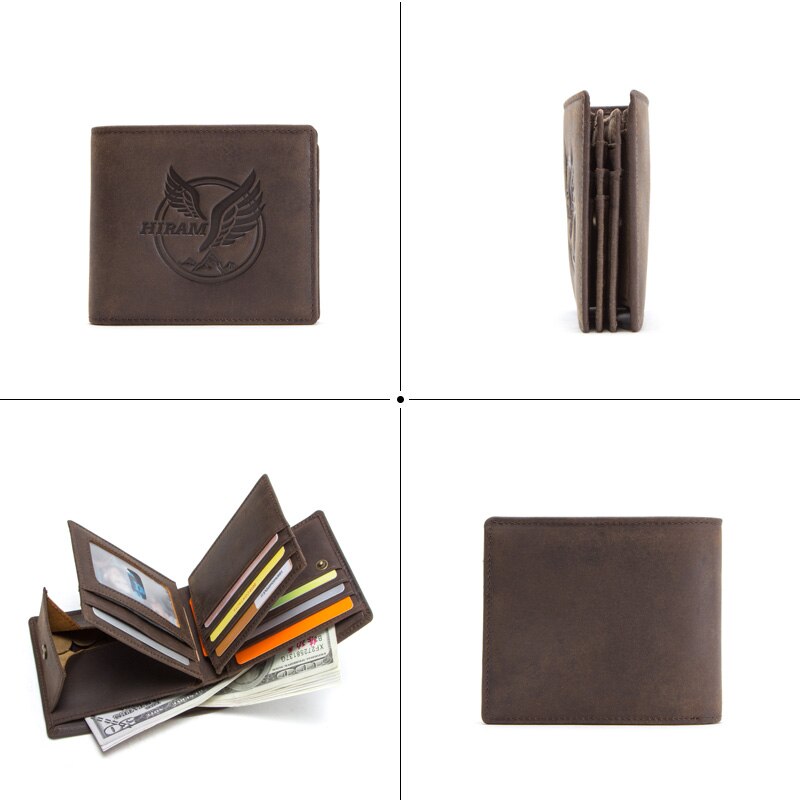Hiram Cupid Beauty Supplies Men Wallets Hiram Vintage Leather Mini Wallet