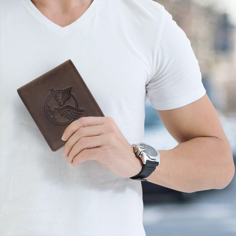 Hiram Cupid Beauty Supplies Men Wallets Hiram Vintage Leather Mini Wallet