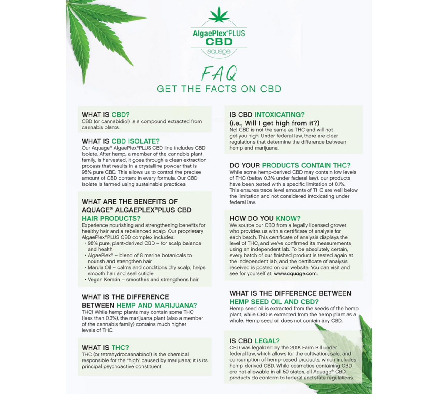 Aquage CBD Hydrating Shampoo, 10 oz