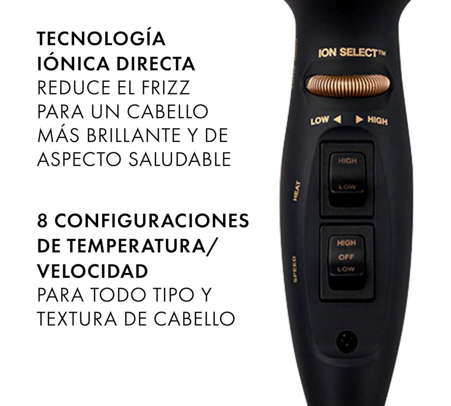 Hot Tools Pro Artist Black Gold Turbo Ionic Salon Dryer