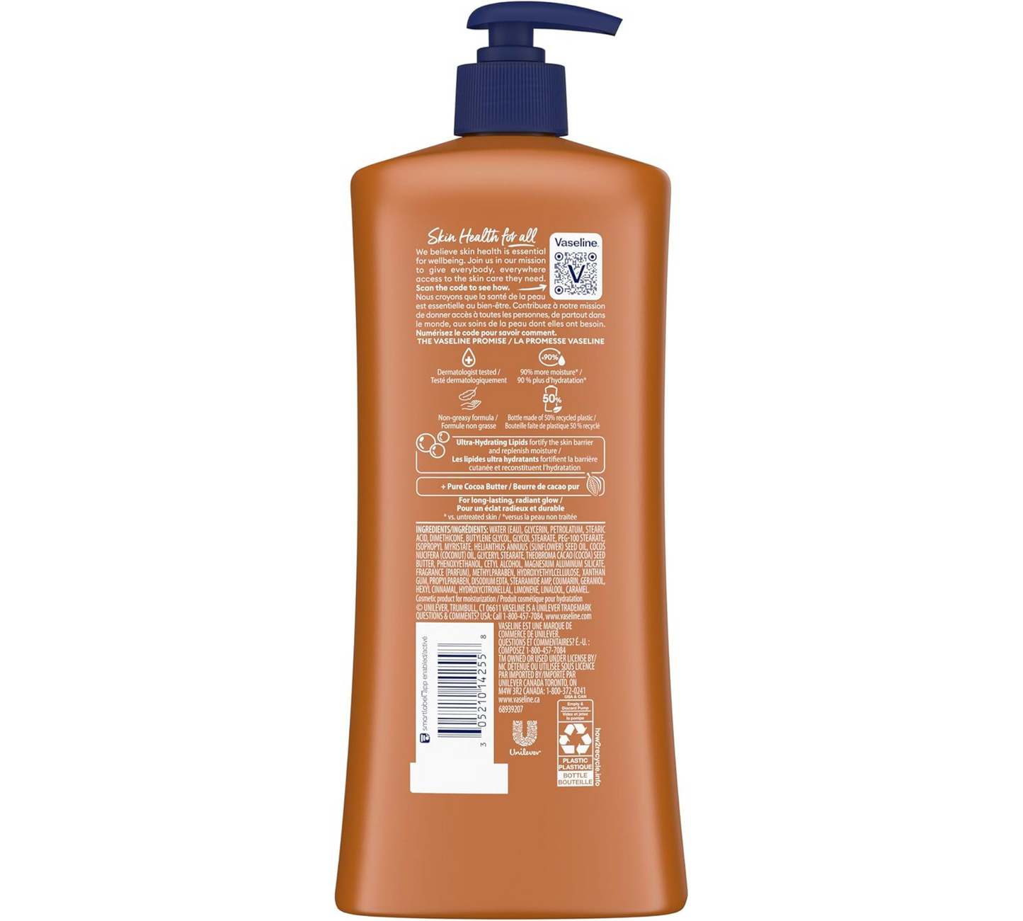 Vaseline Intensive Care Moisturizing Body Lotion with Cocoa Butter Cocoa Radiant
