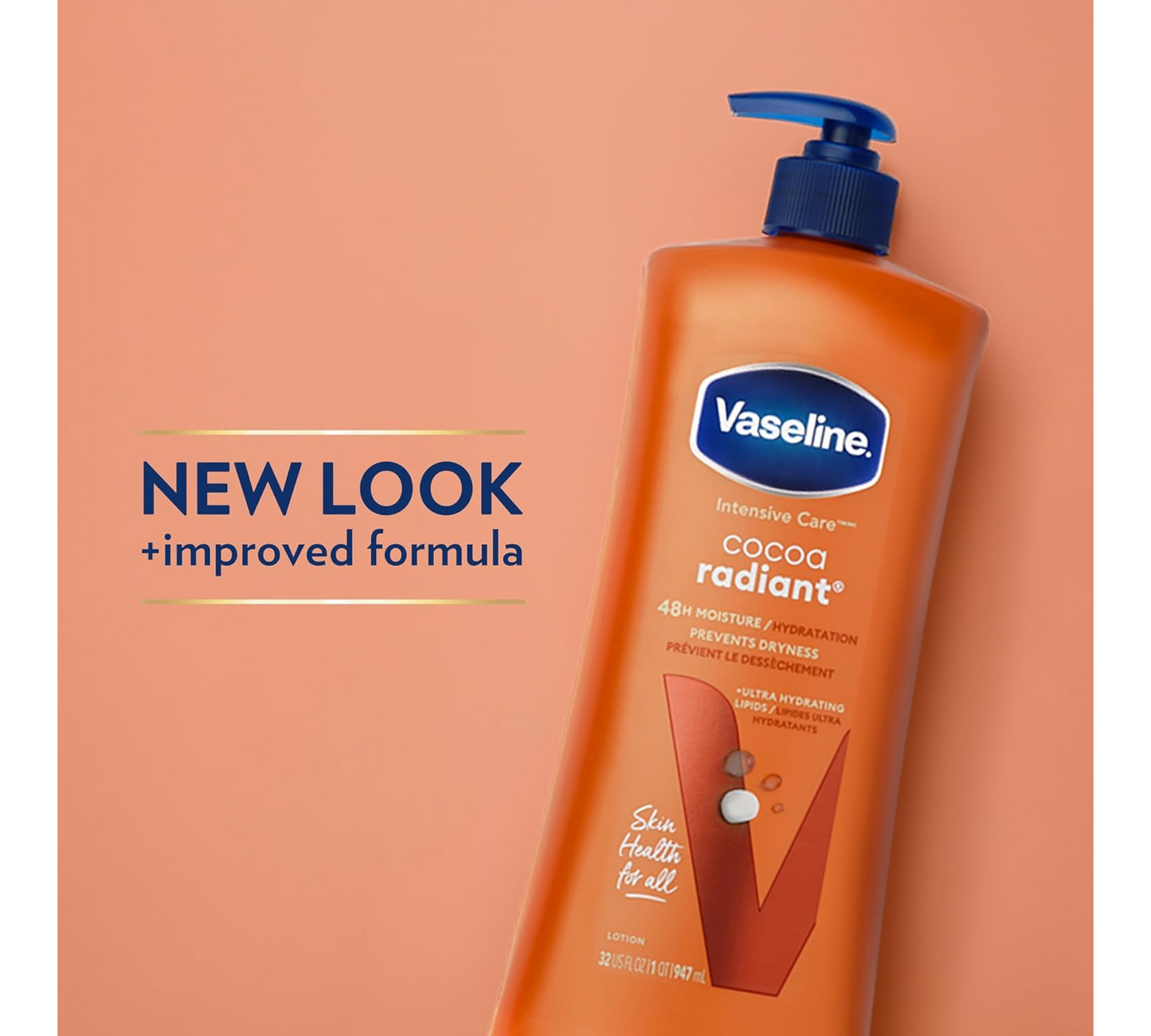 Vaseline Intensive Care Moisturizing Body Lotion with Cocoa Butter Cocoa Radiant