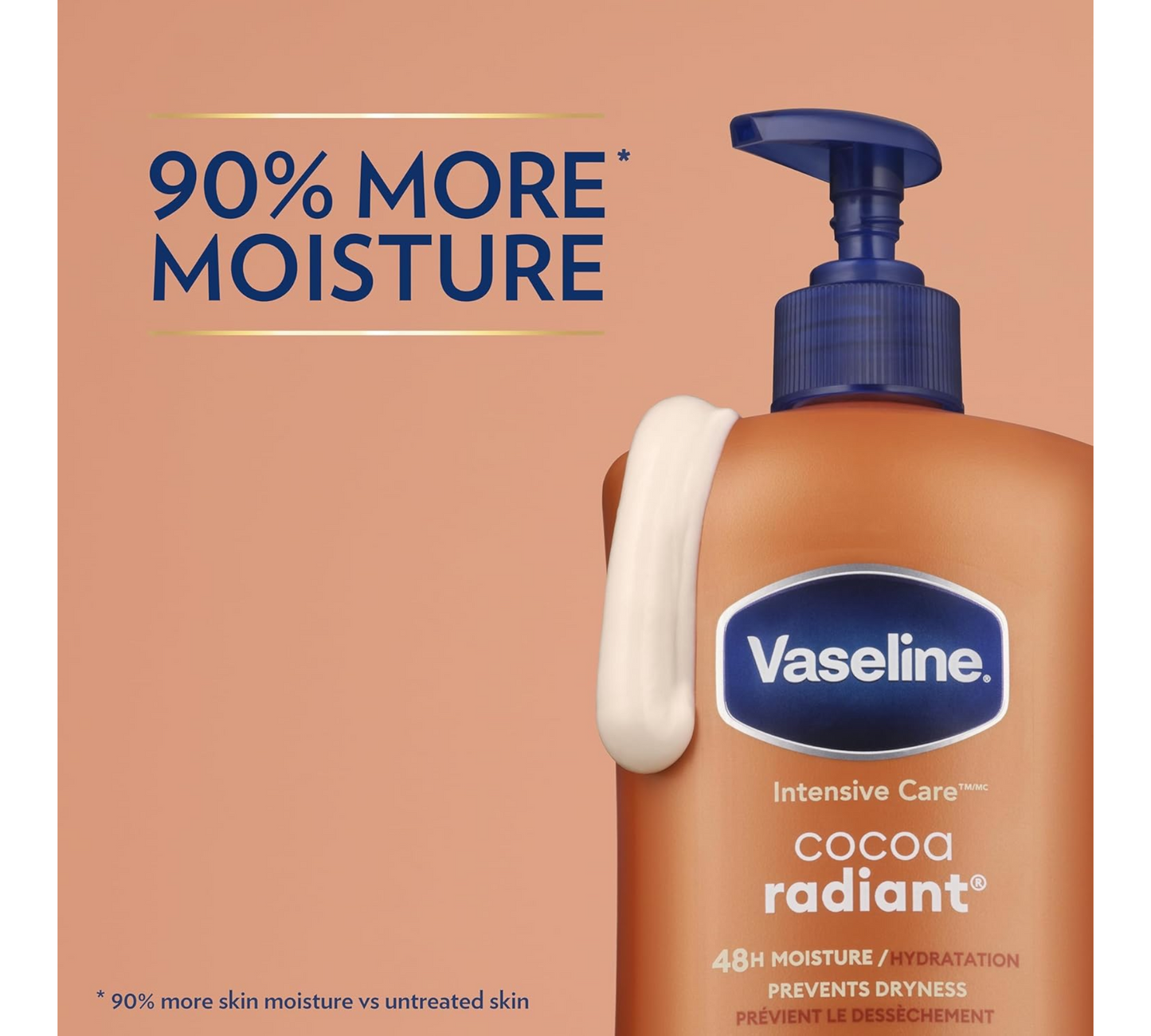 Vaseline Intensive Care Moisturizing Body Lotion with Cocoa Butter Cocoa Radiant
