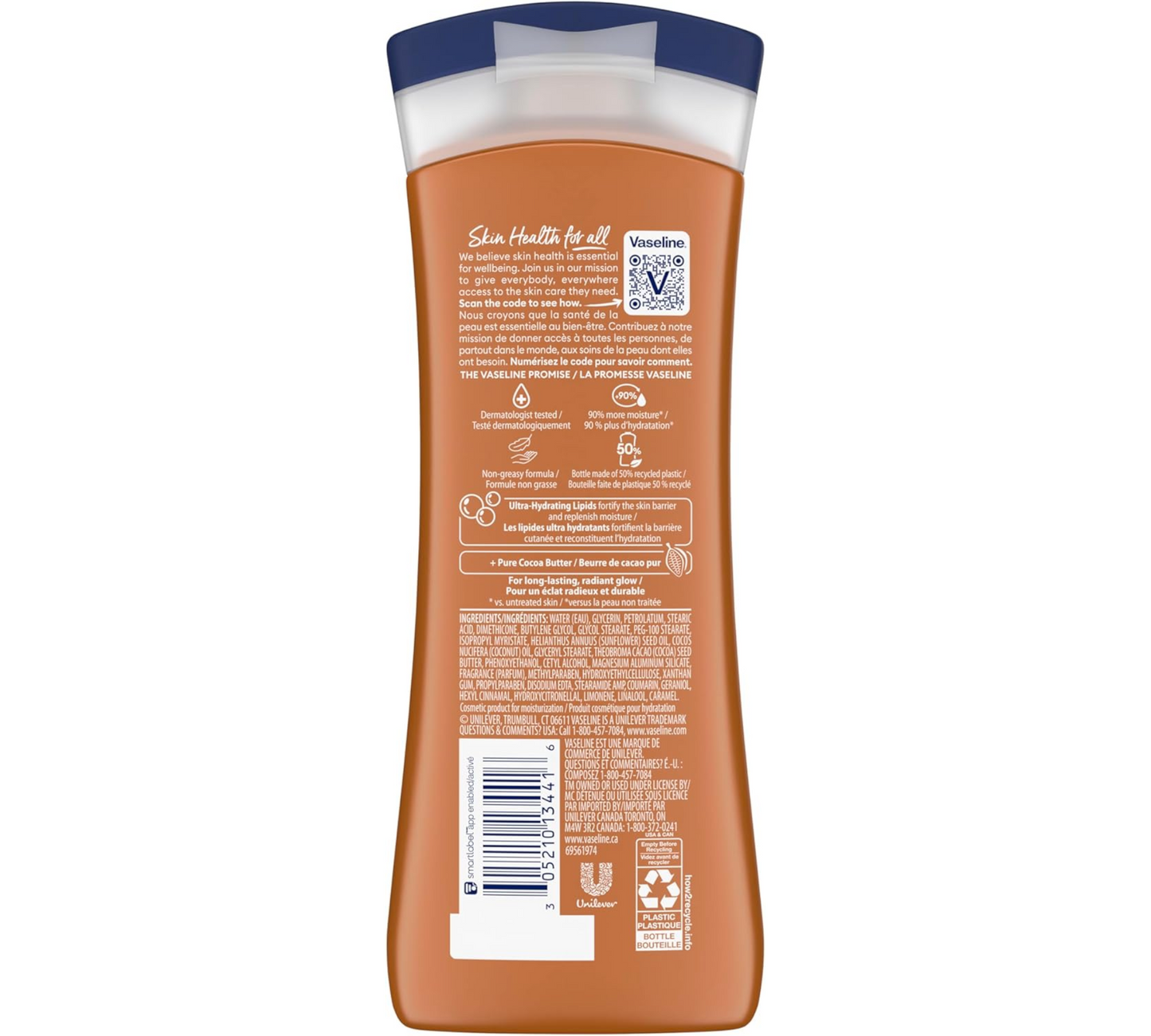 Vaseline Intensive Care Moisturizing Body Lotion with Cocoa Butter Cocoa Radiant