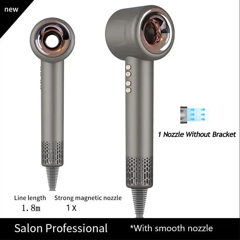 Cupid Beauty Supplies Cupid Beauty Supplies Grey 1 Nozzle 1.8M / KR Hair Dryer Leafless Hair Dryer: Super-Speed Ionic Styling Tool