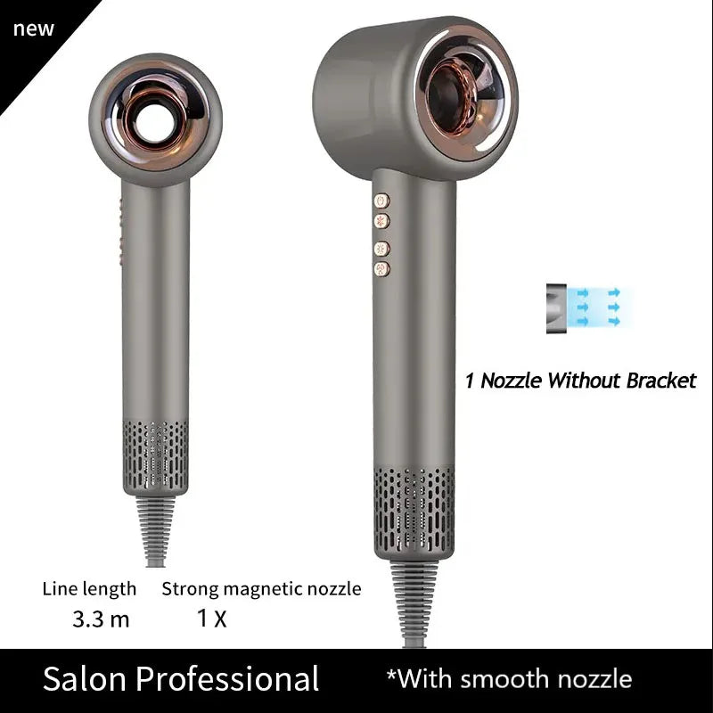 Cupid Beauty Supplies Cupid Beauty Supplies Grey 1 Nozzle 3.3M / us Hair Dryer Leafless Hair Dryer: Super-Speed Ionic Styling Tool