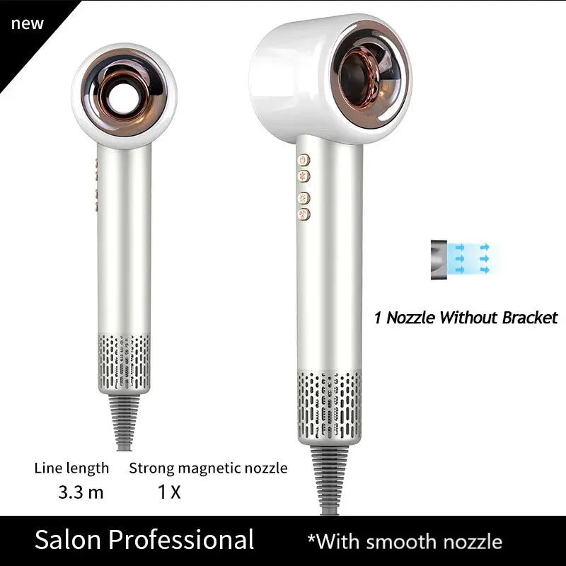 Cupid Beauty Supplies Cupid Beauty Supplies White 1 Nozzle 3.3M / us Hair Dryer Leafless Hair Dryer: Super-Speed Ionic Styling Tool