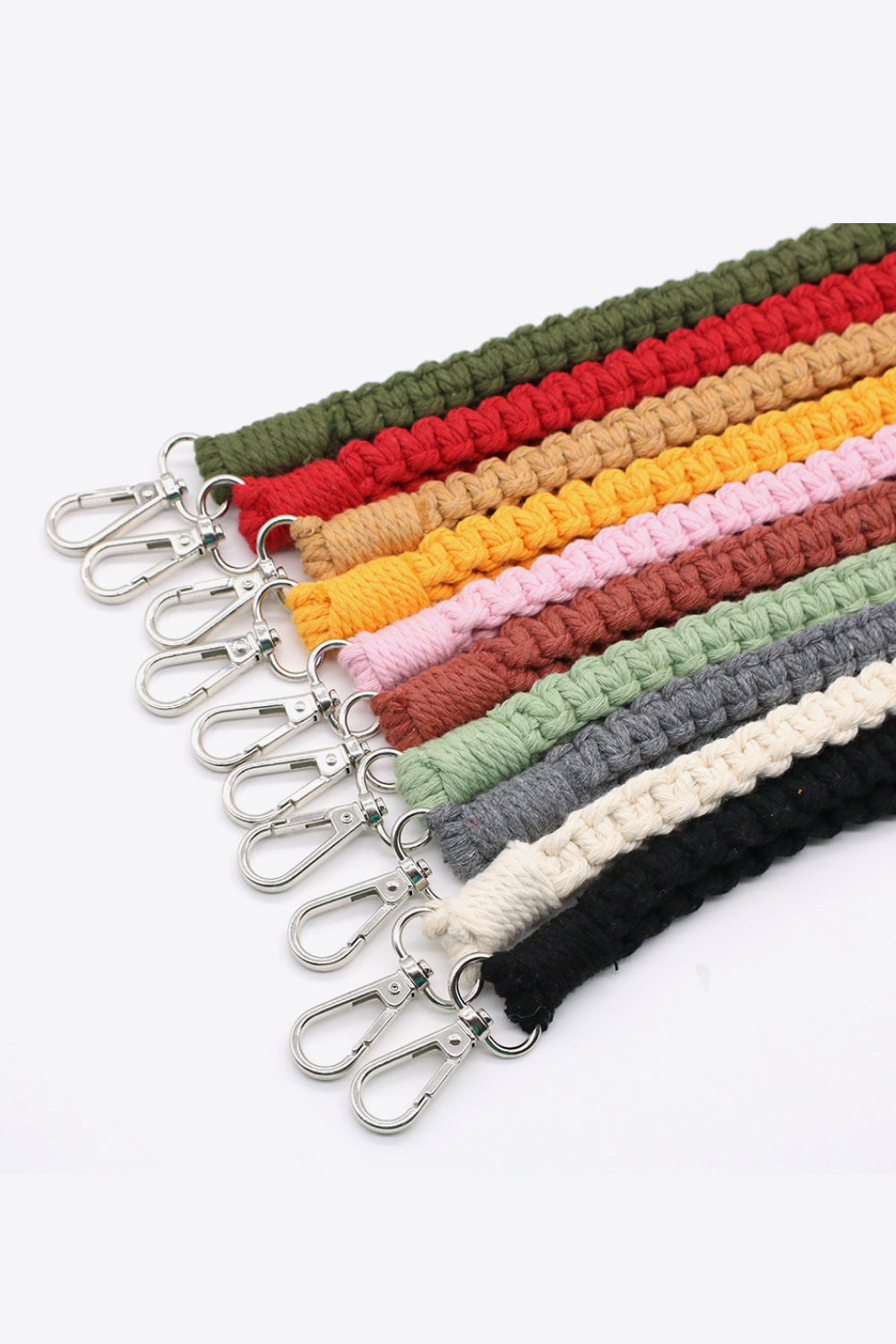 Trendsi Cupid Beauty Supplies Keychains Assorted 2-Pack Hand-Woven Lanyard Keychain