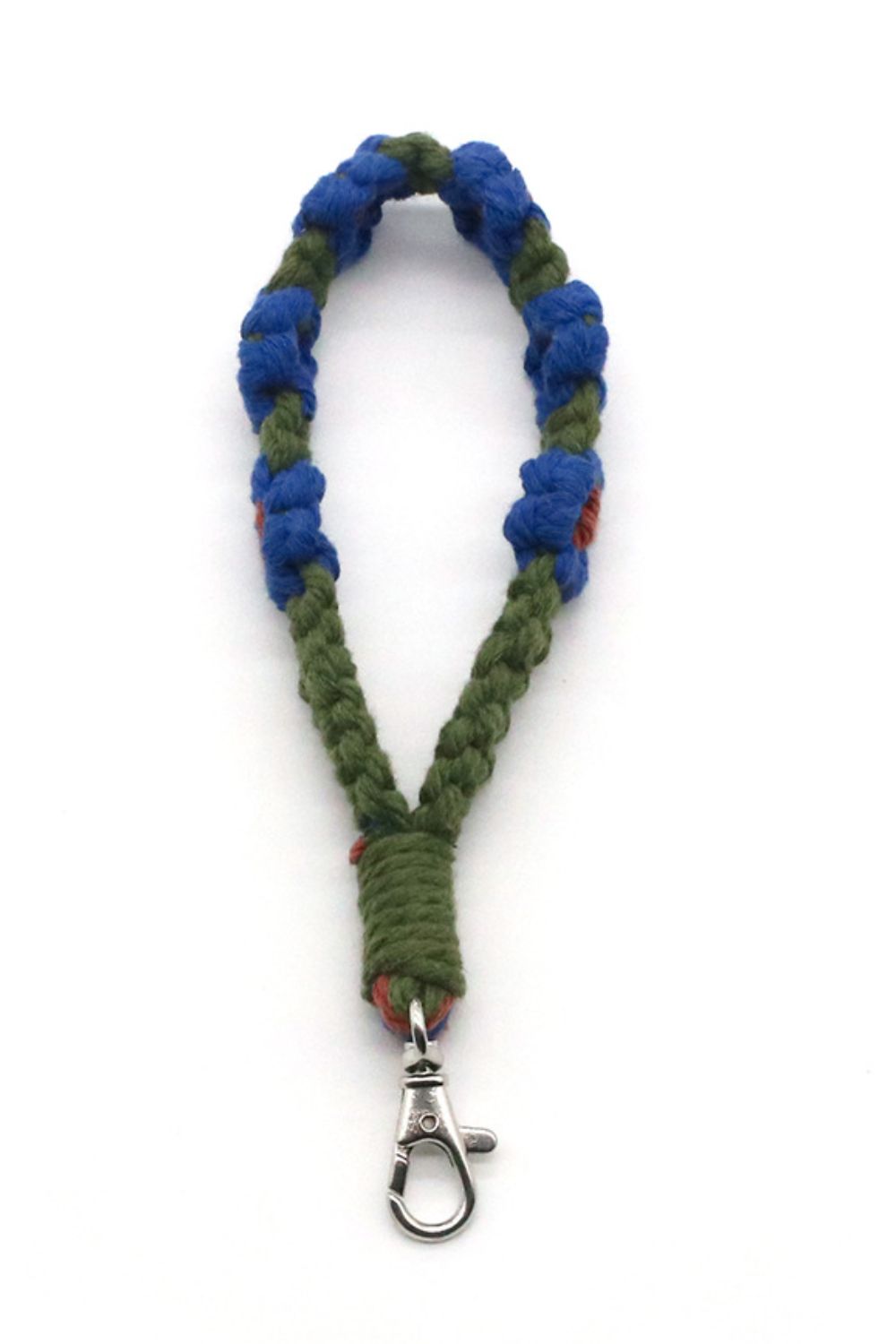 Trendsi Cupid Beauty Supplies Keychains 4-Pack Hand-Woven Flower Macrame Wristlet Keychain, Color Varies