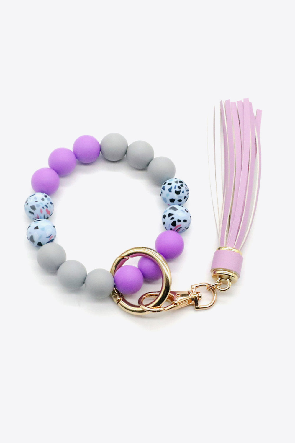 Trendsi Cupid Beauty Supplies Lilac / One Size Keychains Assorted 2-Pack Multicolored Beaded Tassel Keychain