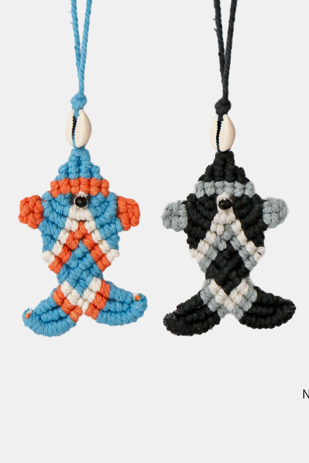 Trendsi Cupid Beauty Supplies Keychains Cotton Cord Fish Shape Pendant Necklace