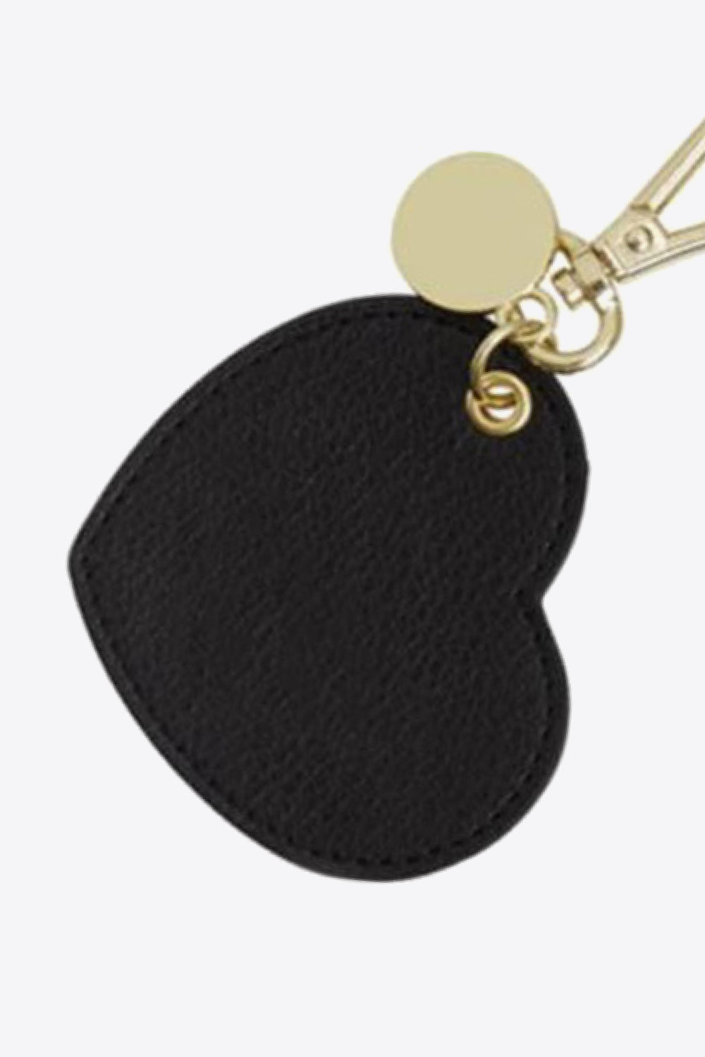 Trendsi Cupid Beauty Supplies Keychains Assorted 4-Pack Heart Shape PU Leather Keychain