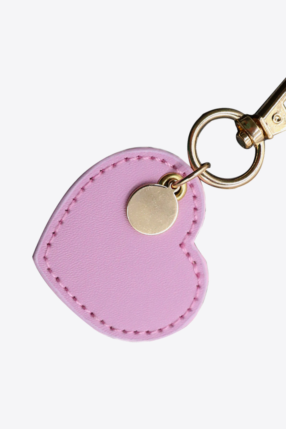 Trendsi Cupid Beauty Supplies Keychains Assorted 4-Pack Heart Shape PU Leather Keychain
