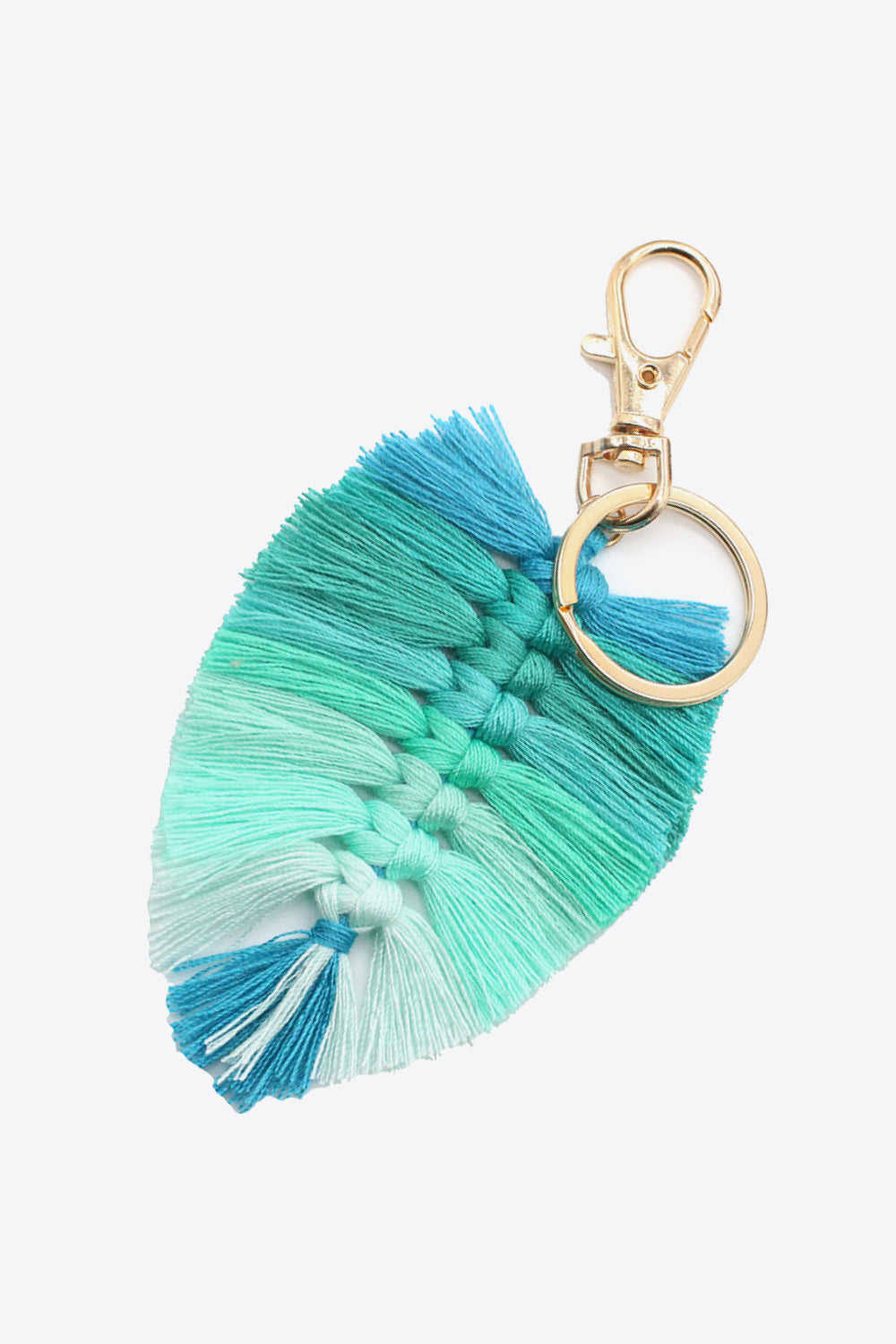Trendsi Cupid Beauty Supplies Keychains Assorted 4-Pack Leaf Shape Fringe Keychain
