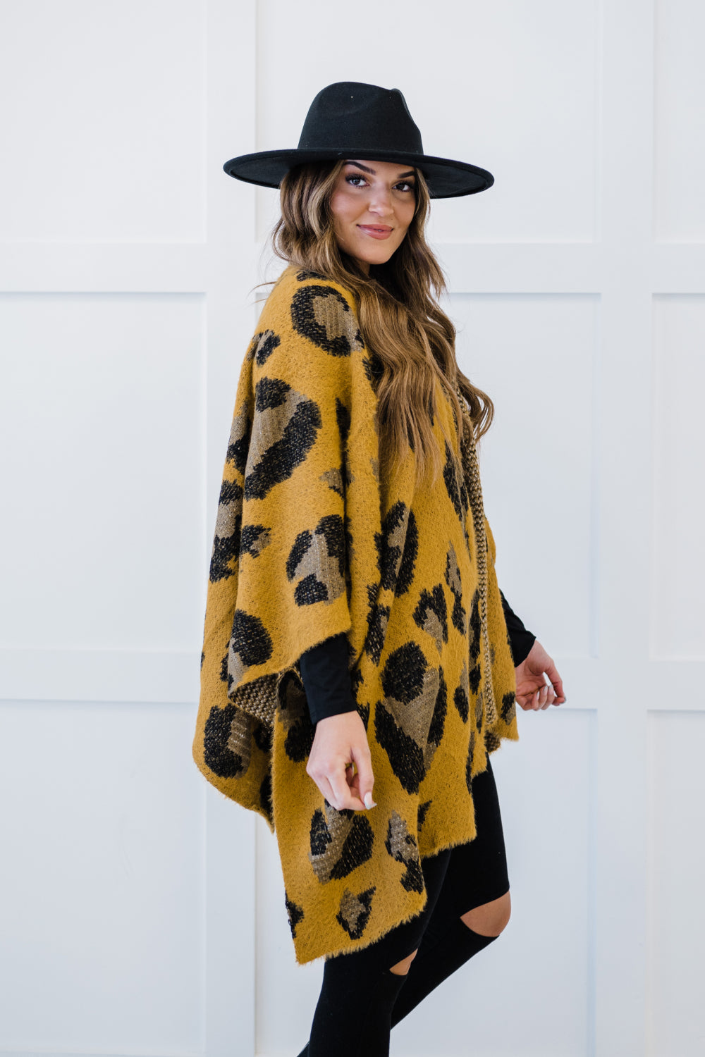 Justin Taylor Leopard Print Handkerchief Hem Cardigan - Cupid Beauty Supplies