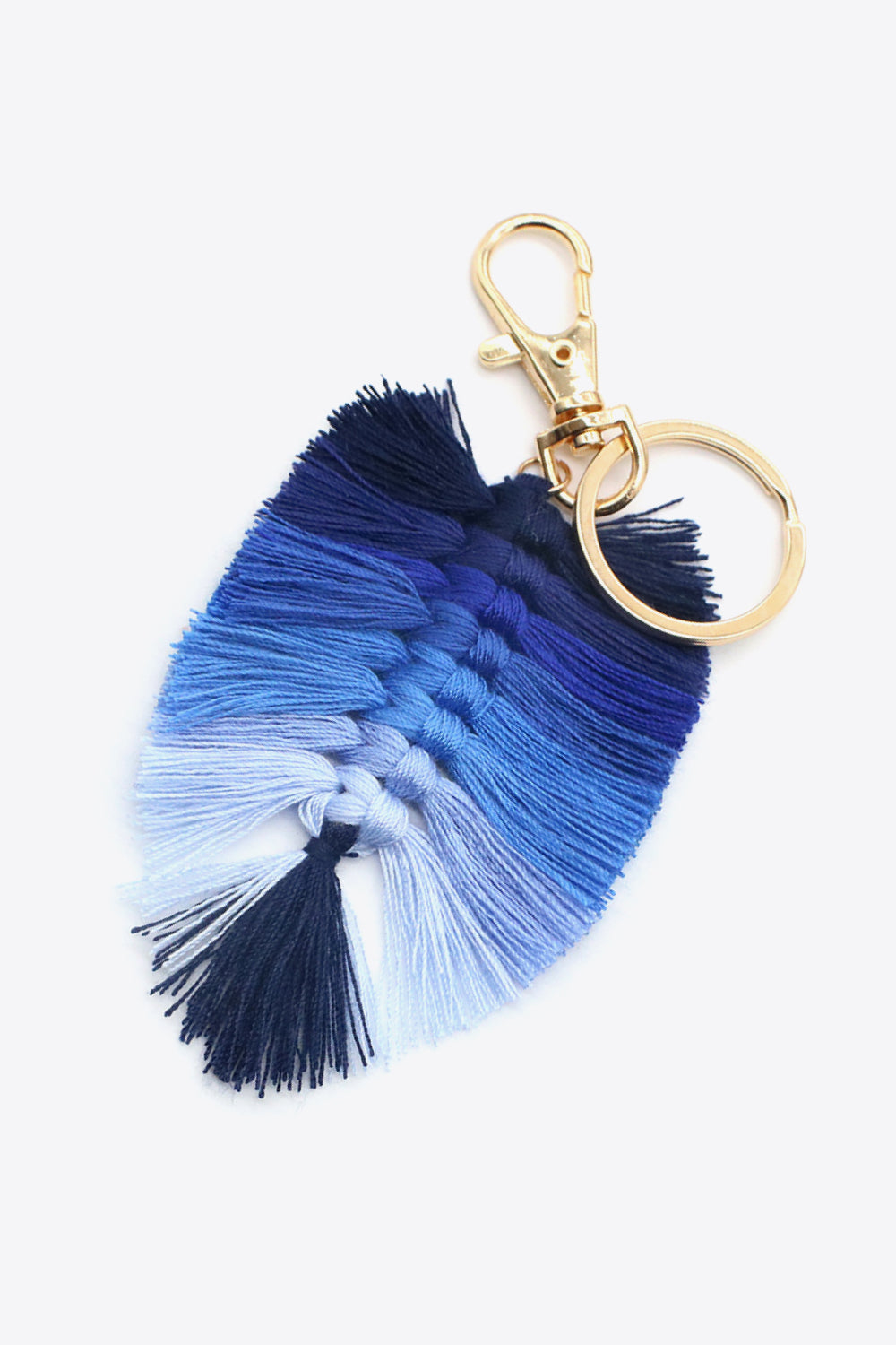 Trendsi Cupid Beauty Supplies Keychains Assorted 4-Pack Leaf Shape Fringe Keychain