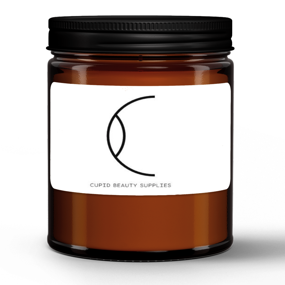 Candlefy Cupid Beauty Supplies Candle candle Natural Wax Candle in Amber Jar (9oz)