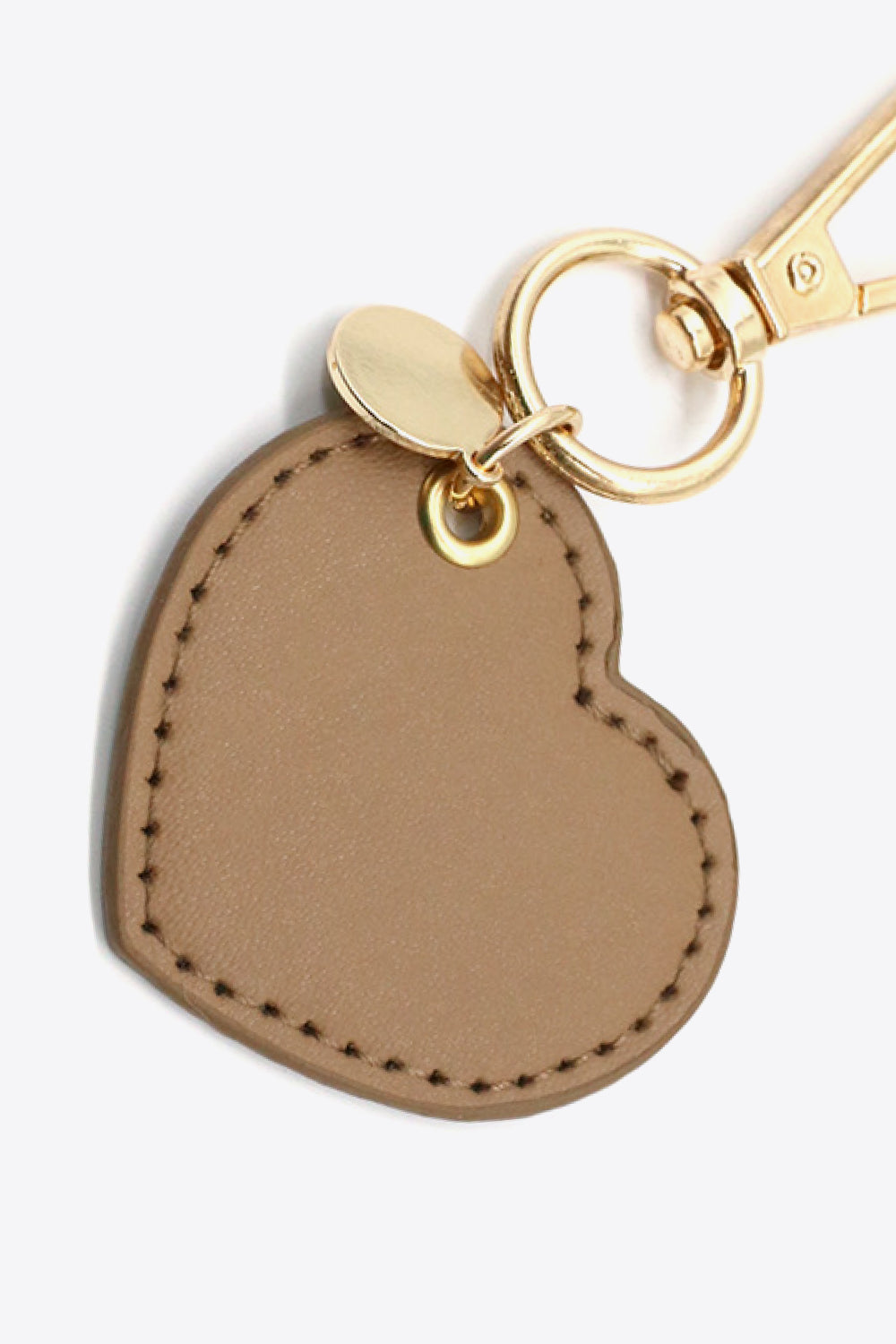 Trendsi Cupid Beauty Supplies Keychains Assorted 4-Pack Heart Shape PU Leather Keychain