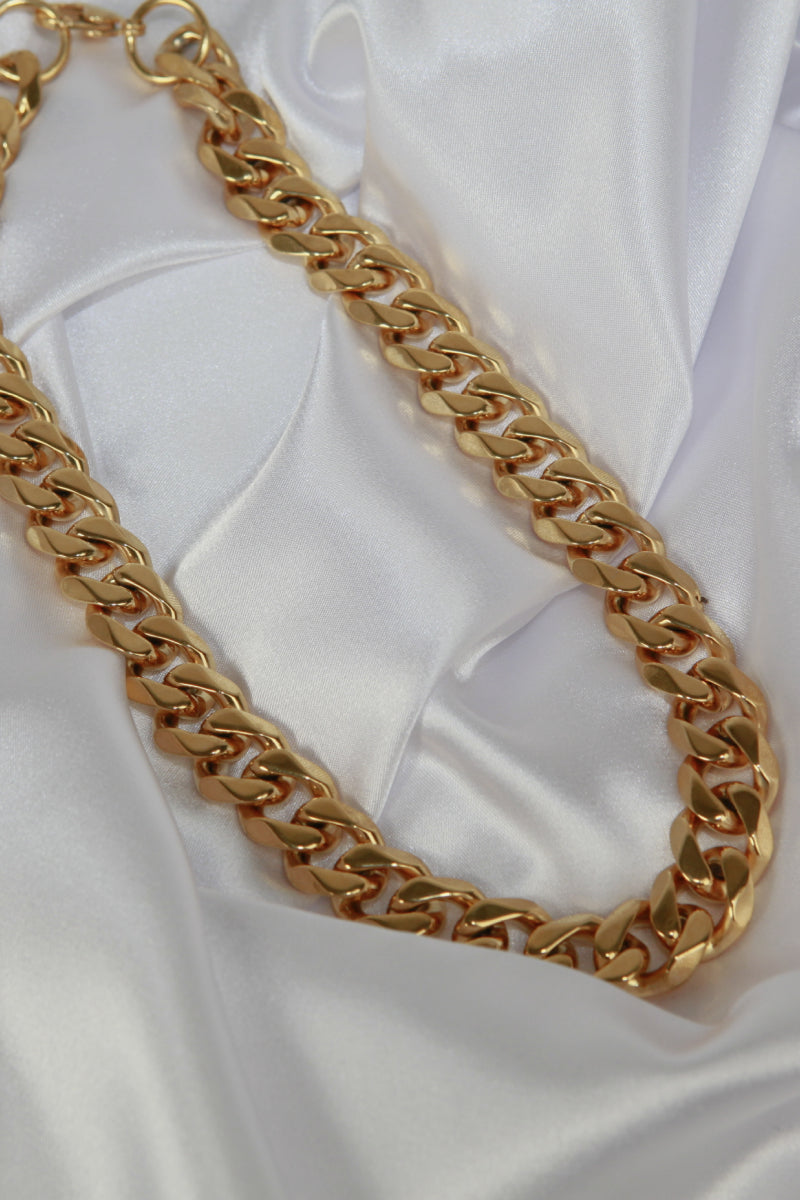 Trendsi Cupid Beauty Supplies Chain Necklaces Thick Curb Chain Stainless Steel Necklace