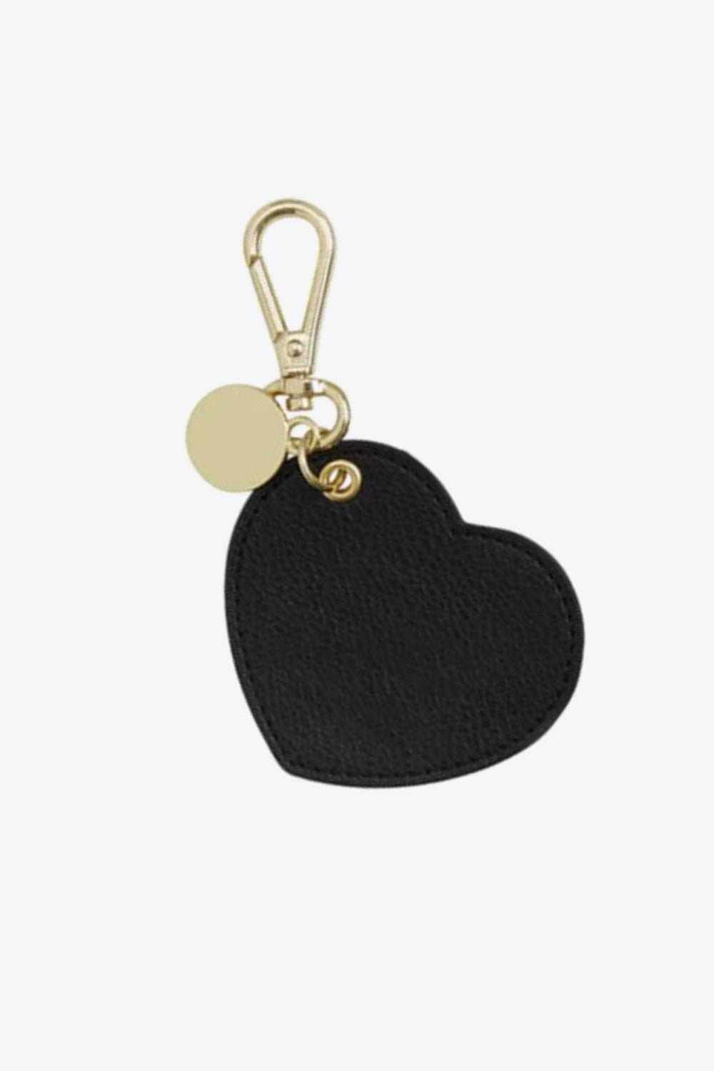 Trendsi Cupid Beauty Supplies Keychains Assorted 4-Pack Heart Shape PU Leather Keychain