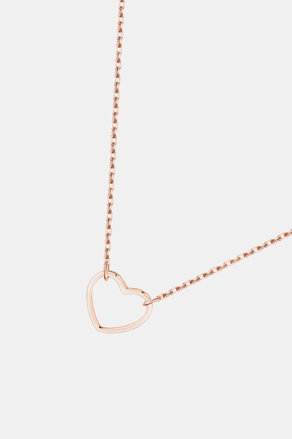 Trendsi Cupid Beauty Supplies Women Necklace 925 Sterling Silver Heart Shape Pendant Necklace