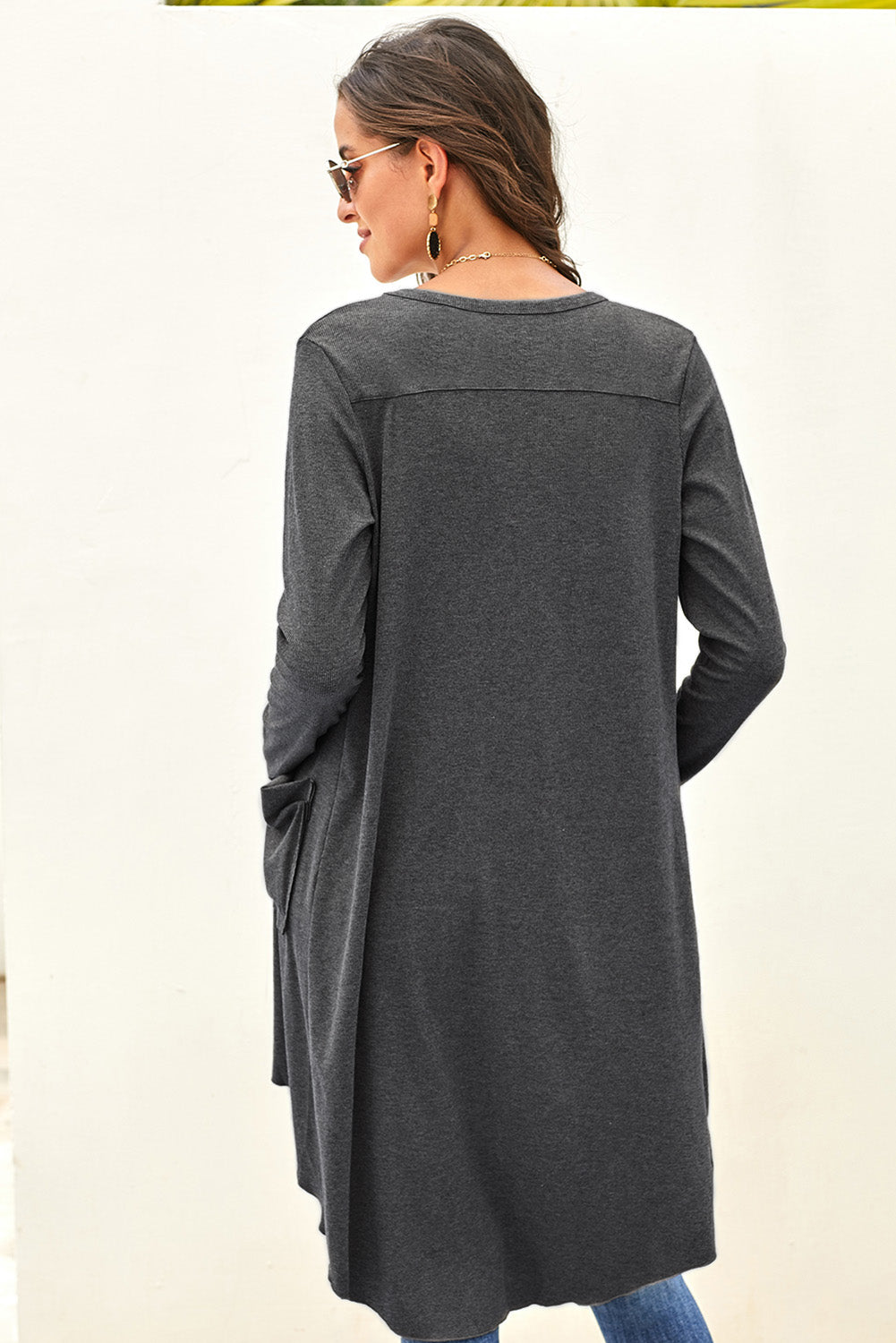 Long Sleeve Button-down Knitted Cardigan - Cupid Beauty Supplies