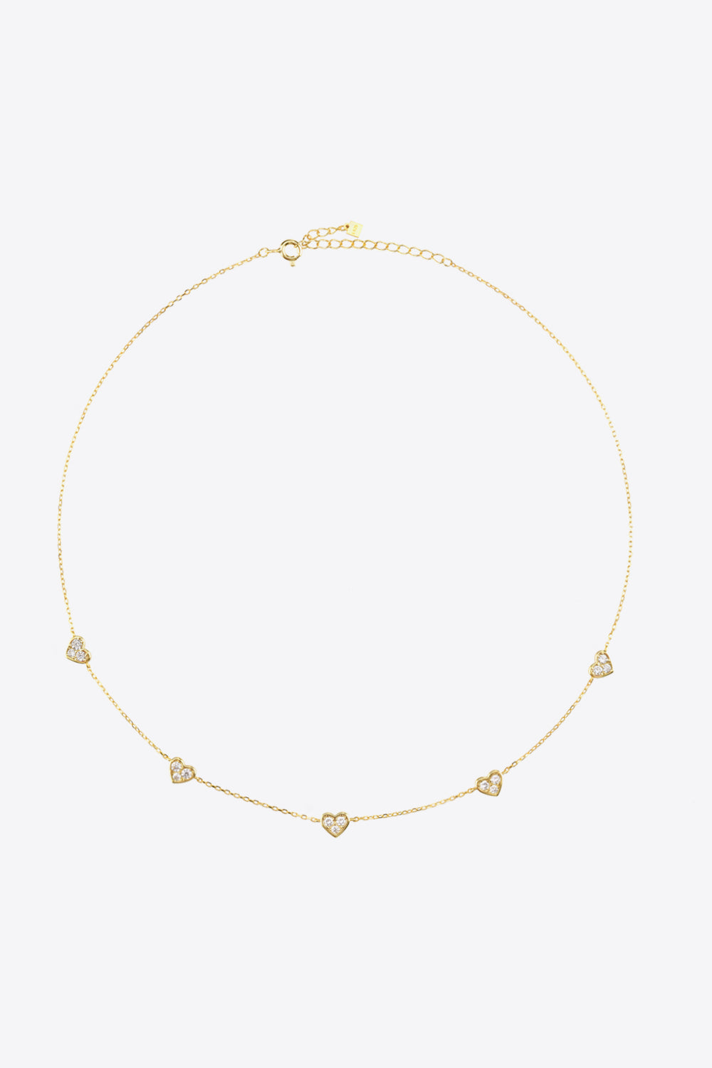 Trendsi Cupid Beauty Supplies Inlaid Zircon Heart Necklace