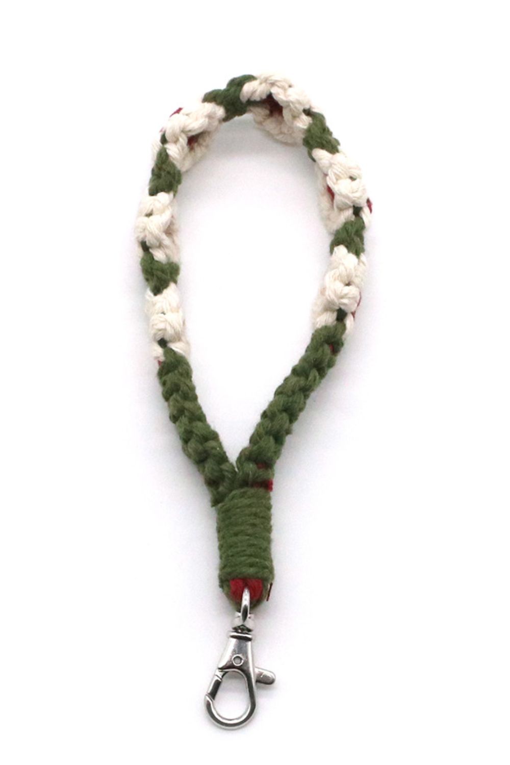 Trendsi Cupid Beauty Supplies Keychains 4-Pack Hand-Woven Flower Macrame Wristlet Keychain, Color Varies