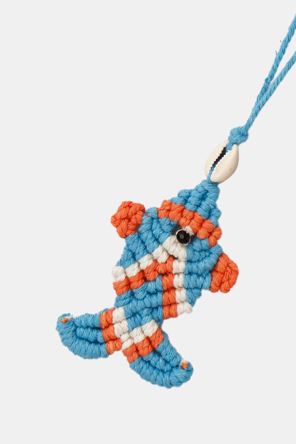 Trendsi Cupid Beauty Supplies Keychains Cotton Cord Fish Shape Pendant Necklace