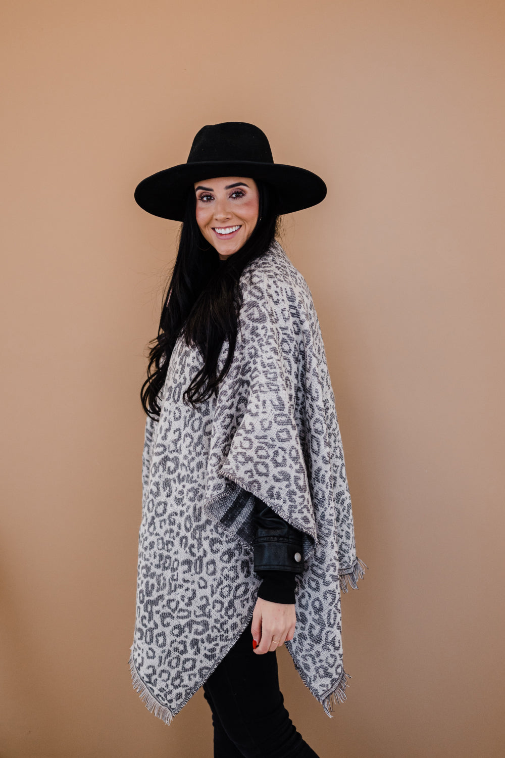 Justin Taylor Leopard Print Reversible Open Front Cardigan - Cupid Beauty Supplies