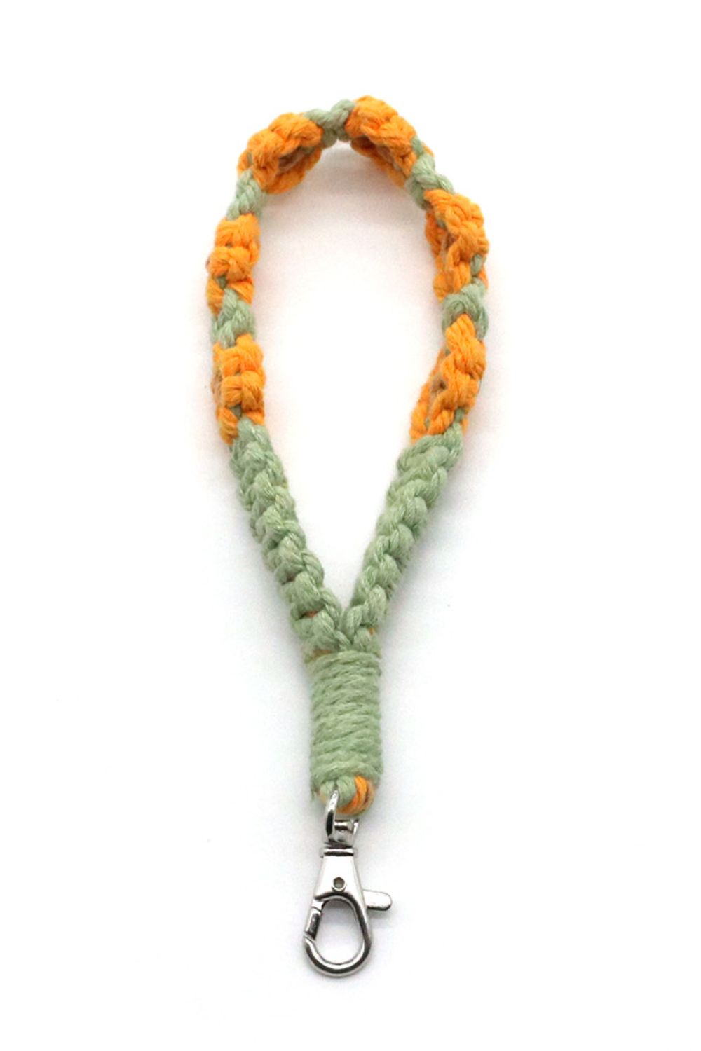 Trendsi Cupid Beauty Supplies Keychains 4-Pack Hand-Woven Flower Macrame Wristlet Keychain, Color Varies