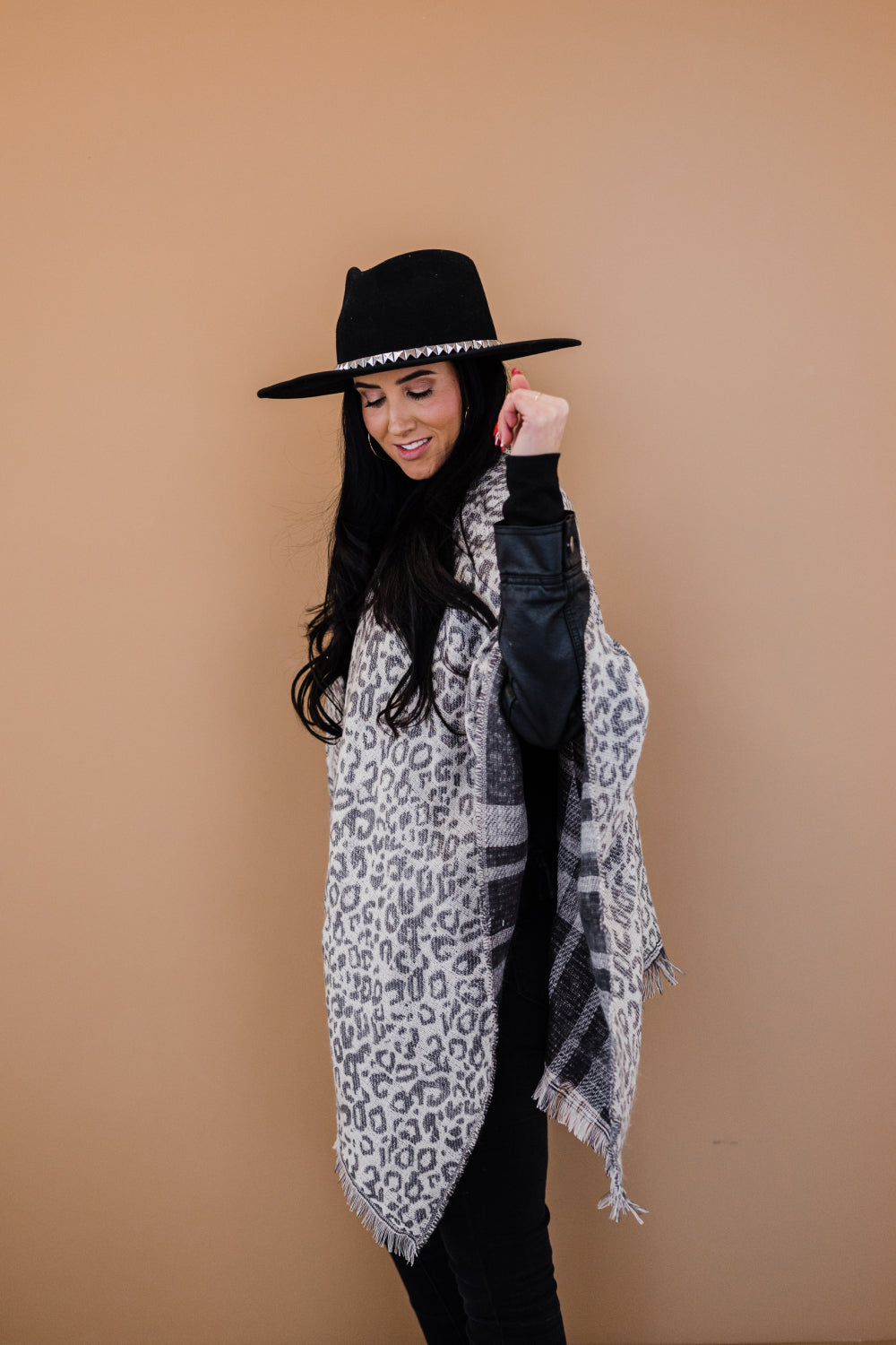 Justin Taylor Leopard Print Reversible Open Front Cardigan - Cupid Beauty Supplies