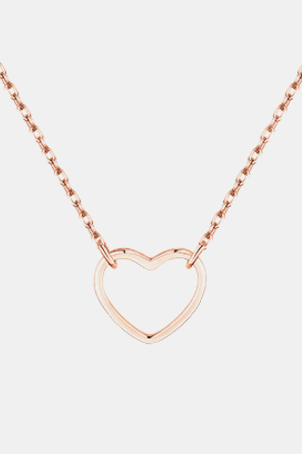 Trendsi Cupid Beauty Supplies Women Necklace 925 Sterling Silver Heart Shape Pendant Necklace