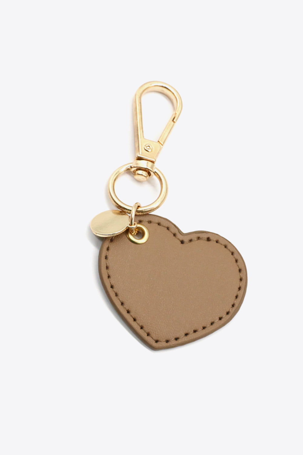 Trendsi Cupid Beauty Supplies Keychains Assorted 4-Pack Heart Shape PU Leather Keychain