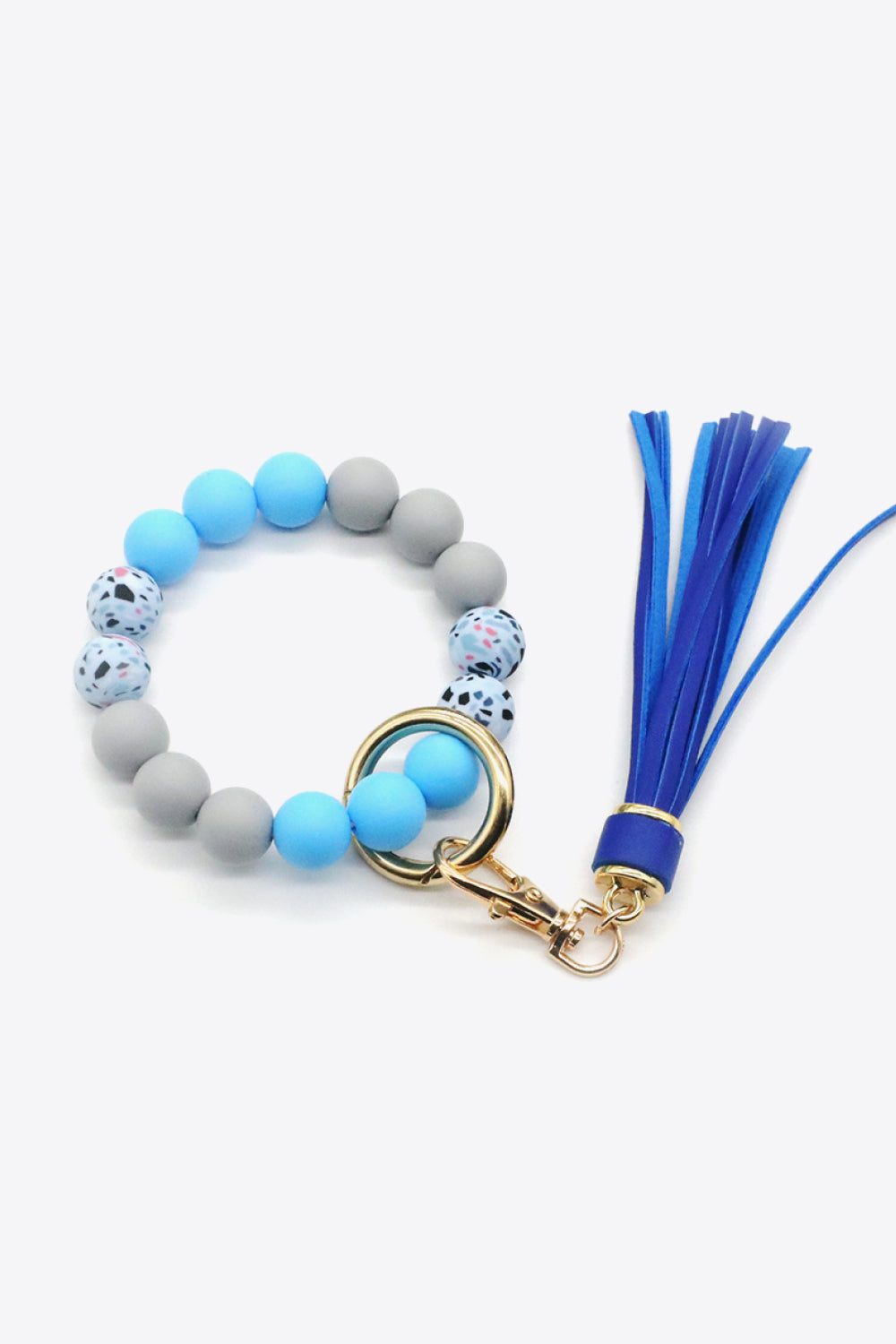 Trendsi Cupid Beauty Supplies Pastel Blue / One Size Keychains Assorted 2-Pack Multicolored Beaded Tassel Keychain