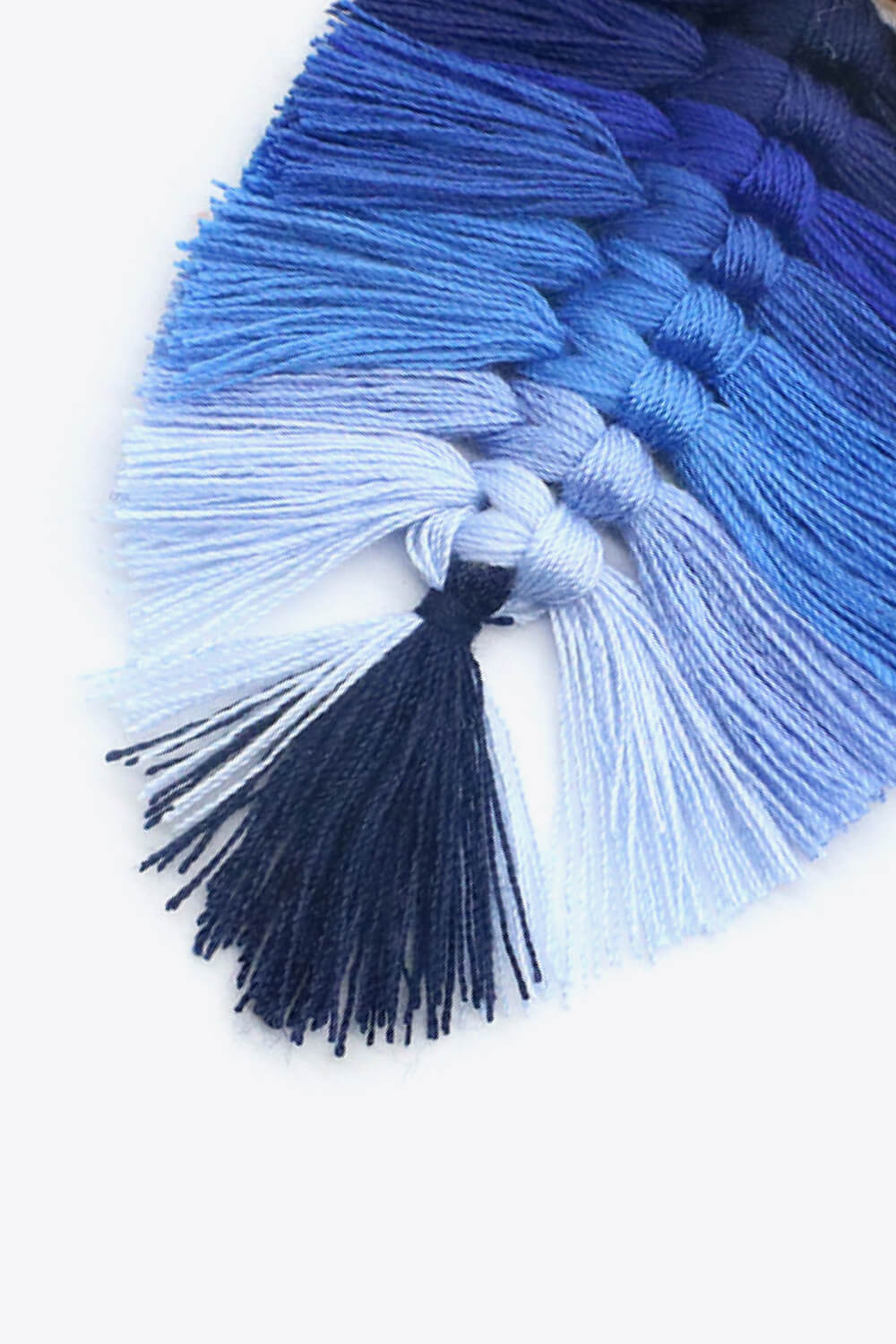 Trendsi Cupid Beauty Supplies Keychains Assorted 4-Pack Leaf Shape Fringe Keychain