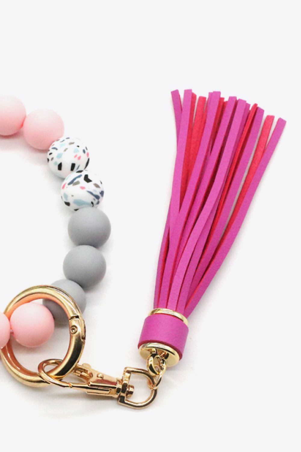 Trendsi Cupid Beauty Supplies Keychains Assorted 2-Pack Multicolored Beaded Tassel Keychain