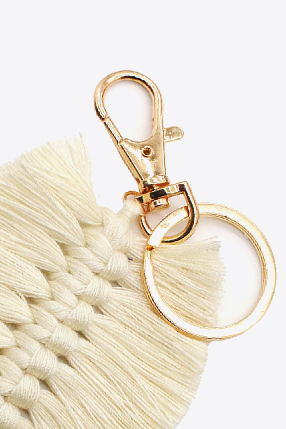 Trendsi Cupid Beauty Supplies Keychains Assorted 4-Pack Leaf Shape Fringe Keychain