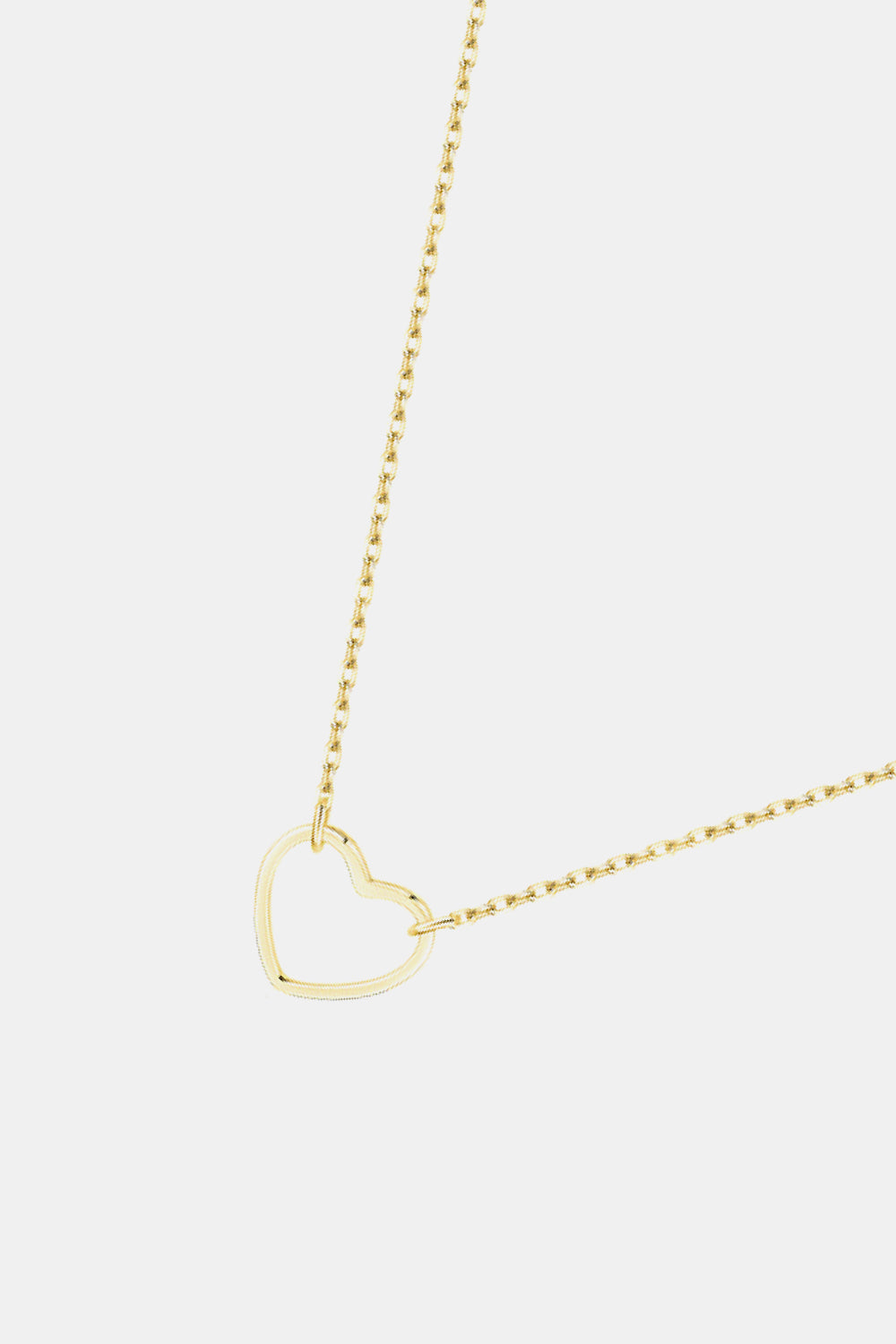 Trendsi Cupid Beauty Supplies Women Necklace 925 Sterling Silver Heart Shape Pendant Necklace