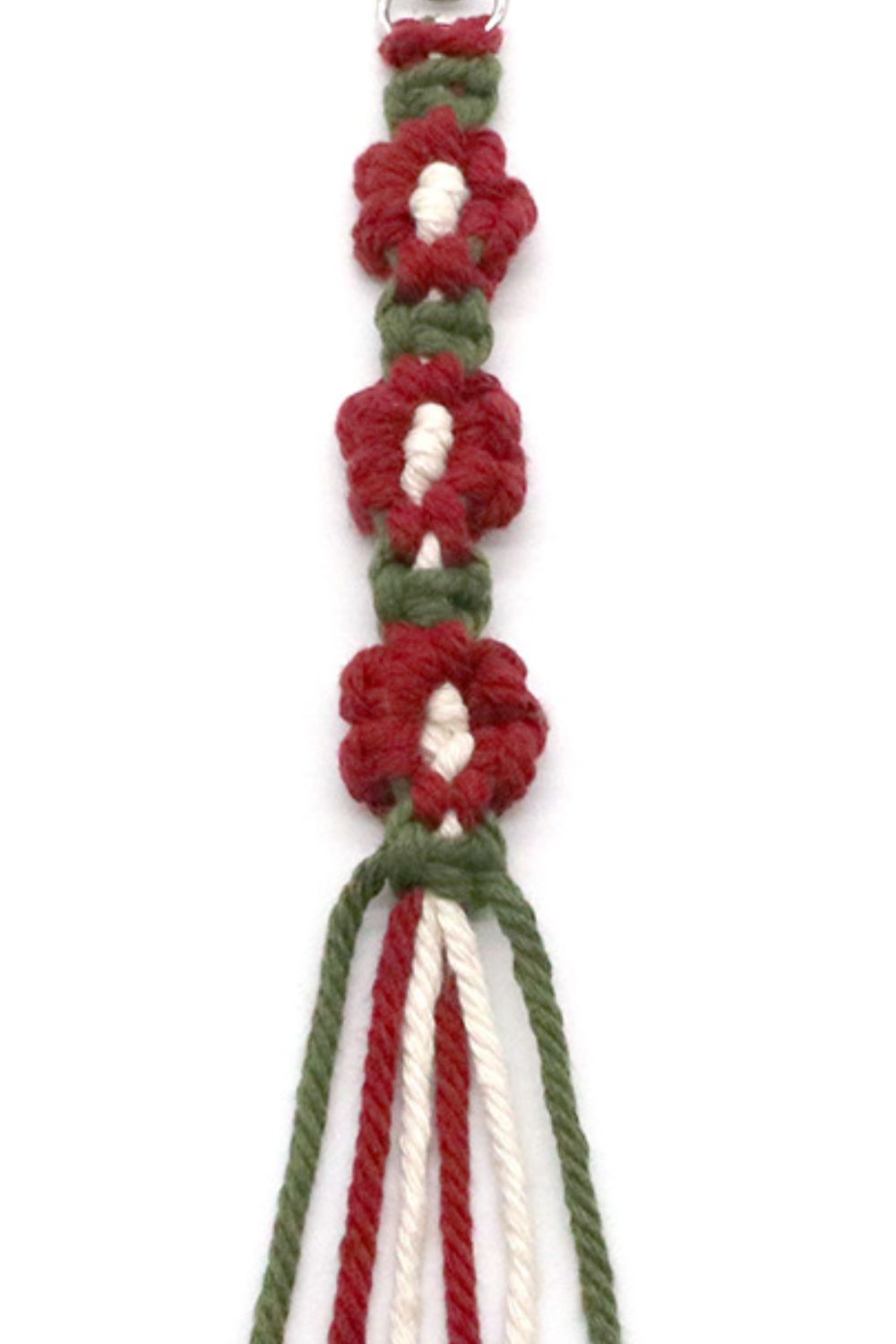 Trendsi Cupid Beauty Supplies Keychains 4-Pack Hand-Woven Flower Keychain, Color Varies