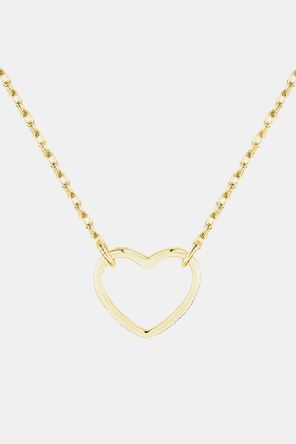 Trendsi Cupid Beauty Supplies Women Necklace 925 Sterling Silver Heart Shape Pendant Necklace