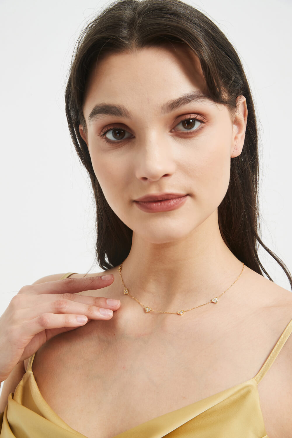Trendsi Cupid Beauty Supplies Inlaid Zircon Heart Necklace