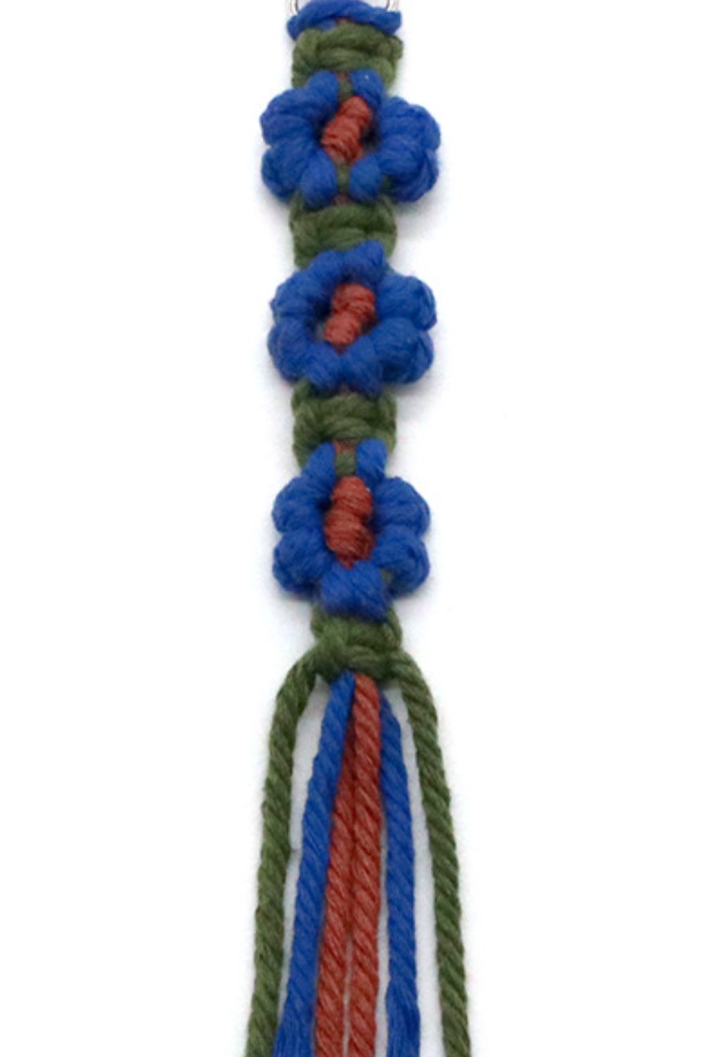 Trendsi Cupid Beauty Supplies Keychains 4-Pack Hand-Woven Flower Keychain, Color Varies
