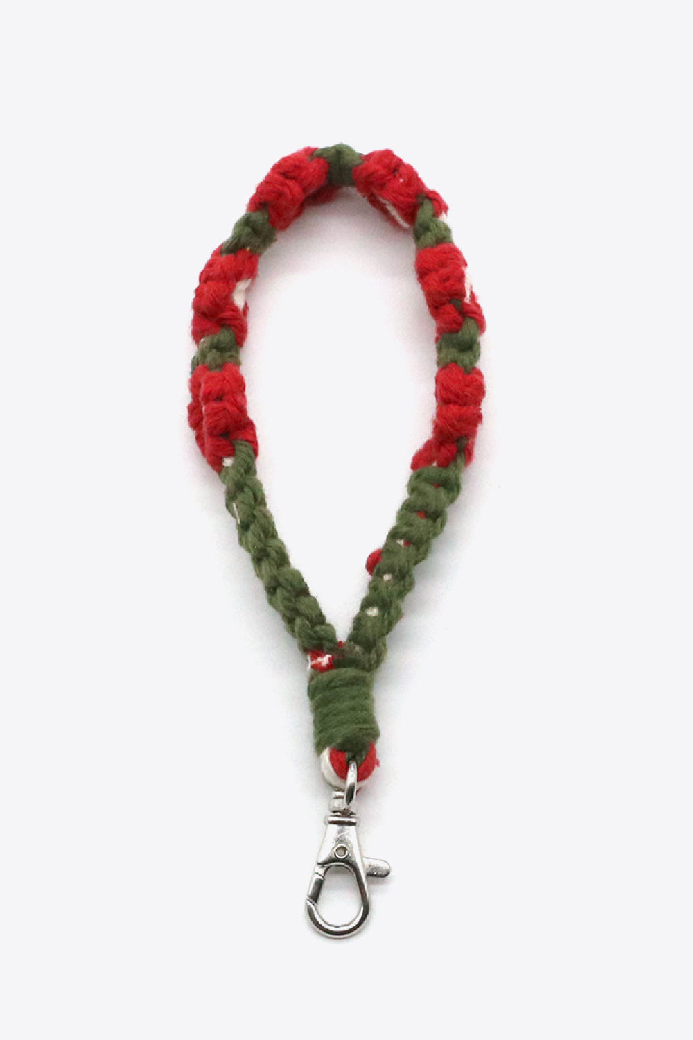 Trendsi Cupid Beauty Supplies Deep Red / One Size Keychains 4-Pack Hand-Woven Flower Macrame Wristlet Keychain, Color Varies