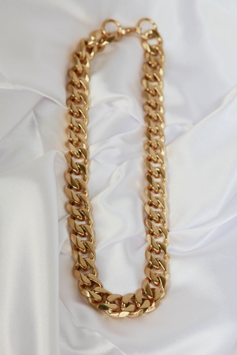 Trendsi Cupid Beauty Supplies Chain Necklaces Thick Curb Chain Stainless Steel Necklace