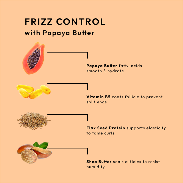 BCL Frizz Control Shampoo with Papaya Butter,