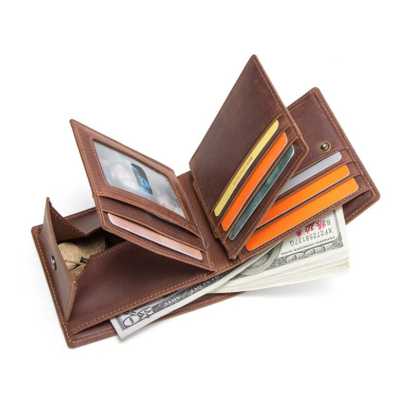 Hiram Cupid Beauty Supplies Men Wallets Hiram Vintage Leather Mini Wallet