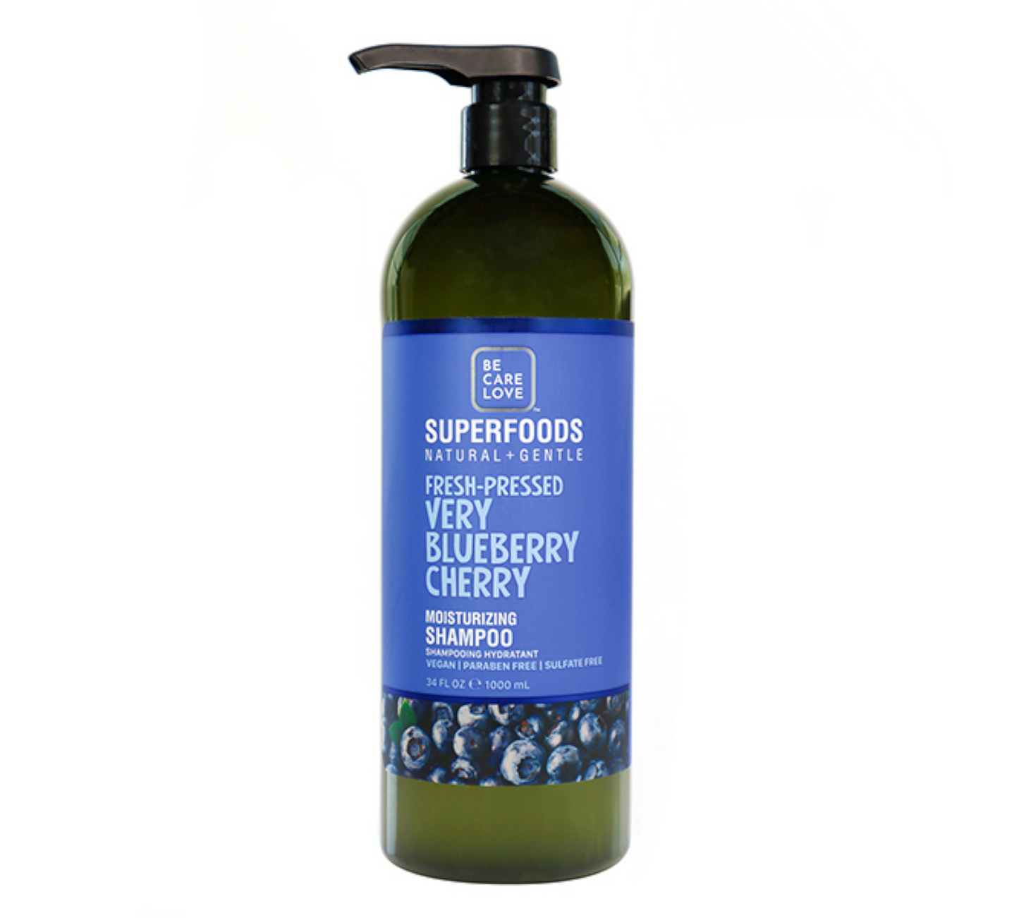 BCL Superfoods Blueberry Cherry Moisturizing Shampoo, 34 oz