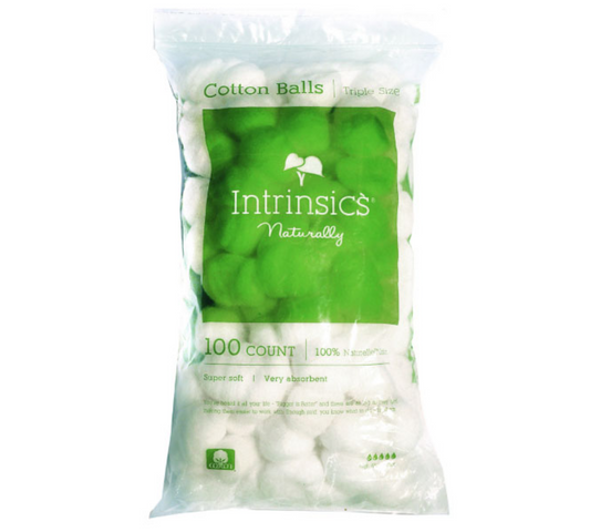 Intrinsics Triple-Size 100% Cotton Balls, 100 Count