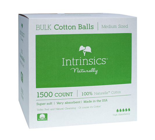 Intrinsics Medium-Size 100% Cotton Balls, 1500 Count